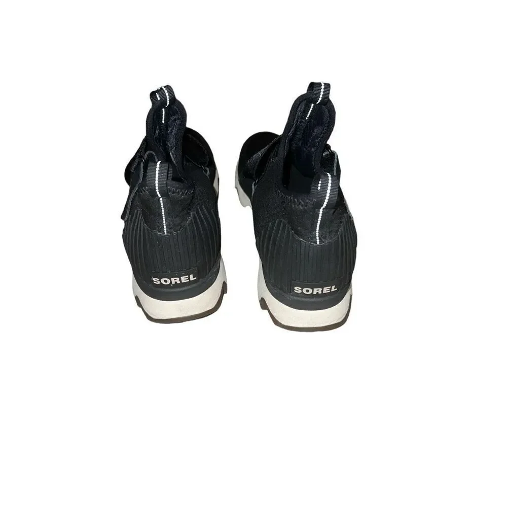 ✨Sorel Kinetic Black Mesh Front Strap High Top Athletic Sz 8.5 Sneakers✨ - Picture 6 of 10